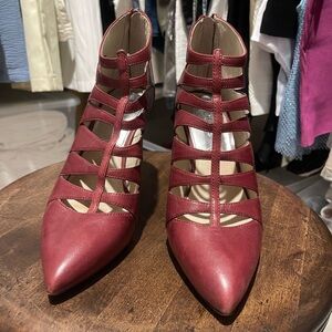 Michael Kors Burgundy Strappy Heels